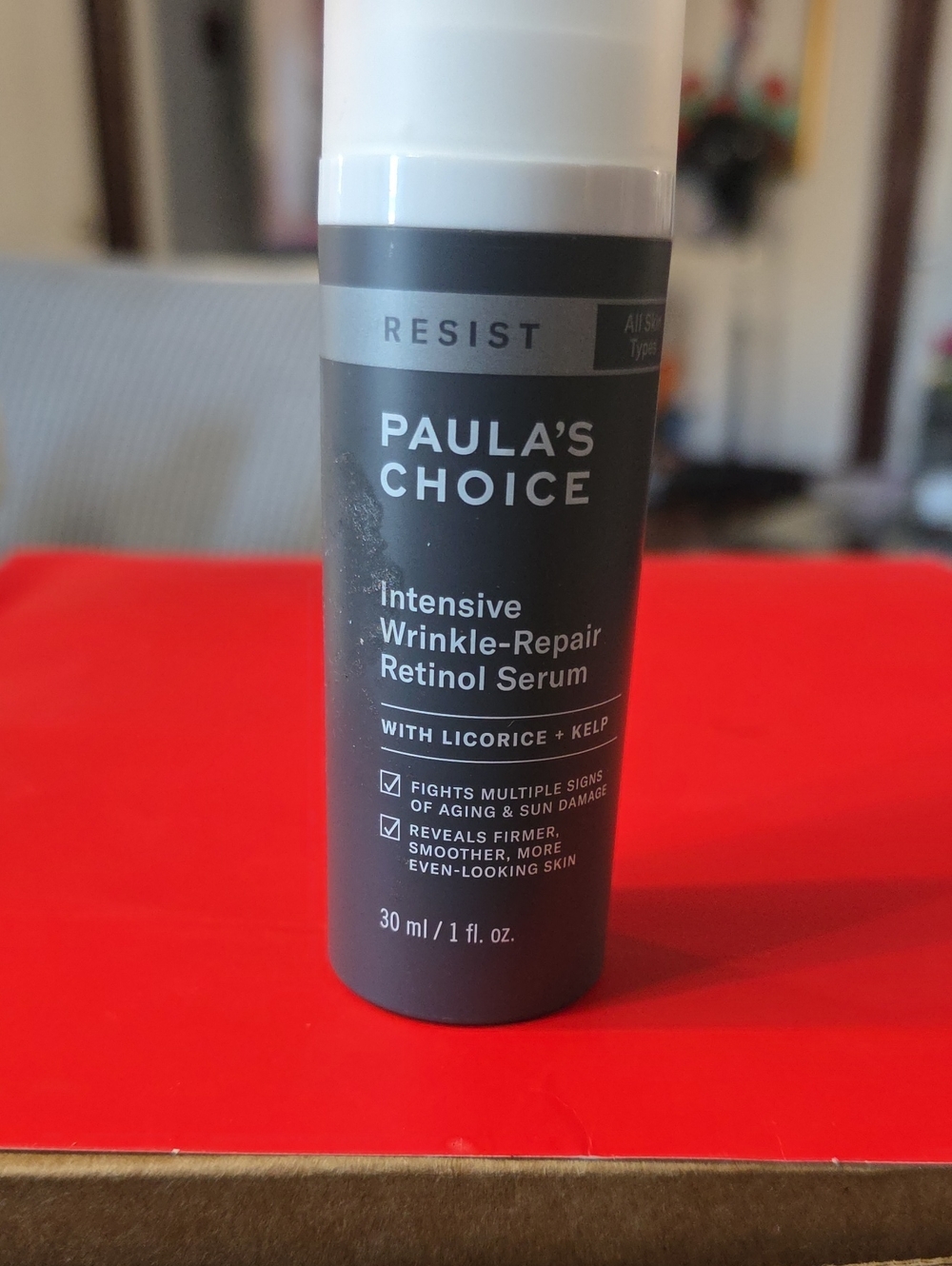 Paula's Choice Dark Gray Retinol Serum Pump Bottle